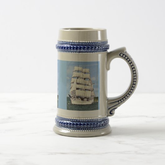 Tall-schip met vierkante opening bierpul (Rechts)