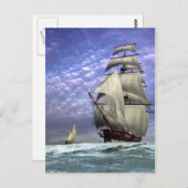 Tall Ship and Ketch Briefkaart (Voorkant / Achterkant)