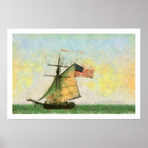 Tall Ship Artwork Poster