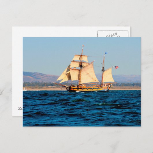Tall Ship Briefkaart (Voorkant / Achterkant)