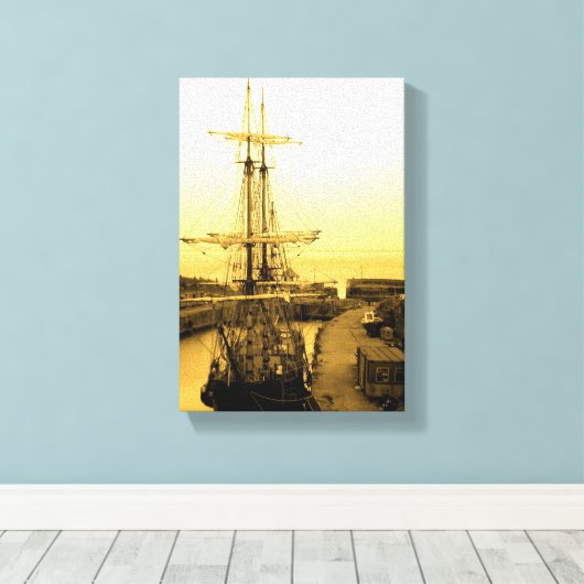 Tall Ship Canvas Afdruk (Insitu (Houten vloer))