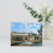 Tall Ship Charlestown Cornwall Poldark Location Briefkaart (Staand voorkant)