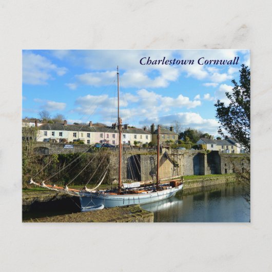 Tall Ship Charlestown Cornwall Poldark Location Briefkaart (Voorkant)