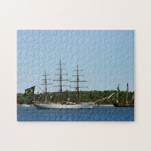 Tall Ship Cisne Branco Foto Legpuzzel (Horizontaal)