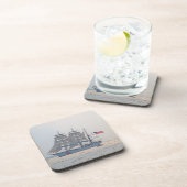 Tall Ship, Clipper ship, Sail, US Coast Guard Drankjes Onderzetter (Rechterzijde)