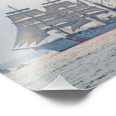 Tall Ship, Clipper ship, Sail, US Coast Guard Foto Afdruk (Hoek)