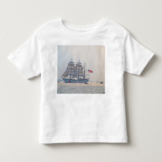 Tall Ship, Clipper ship, Sail, US Coast Guard Kinder Shirts (Voorkant)