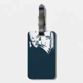 Tall Ship & Clouds Nautical Bagagelabel (Achterkant verticaal)