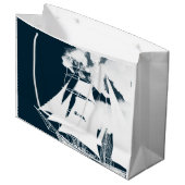 Tall Ship & Clouds Nautical Groot Cadeauzakje (Voorkant Gekanteld)