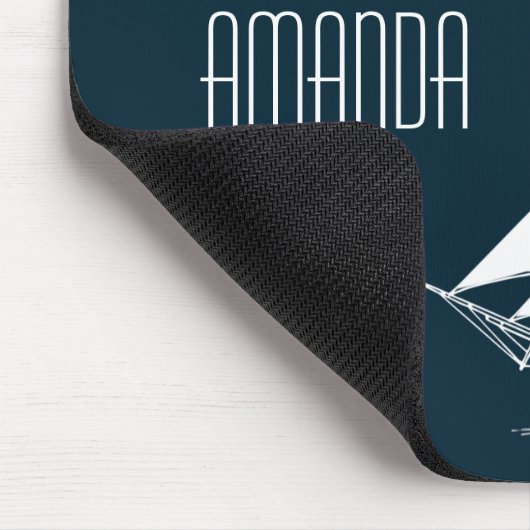 Tall Ship & Clouds Nautical Muismat (Hoek)