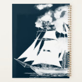 Tall Ship & Clouds Nautical Planner (Achterkant)