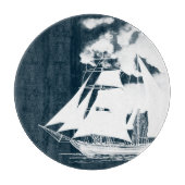 Tall Ship & Clouds Nautical Snijplank (Voorkant)