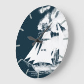 Tall Ship & Clouds Nautisch Grote Klok (Hoek)