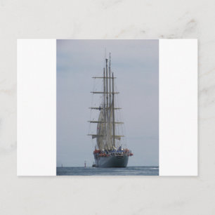 Tall Ship die het open Zee ingaat Briefkaart