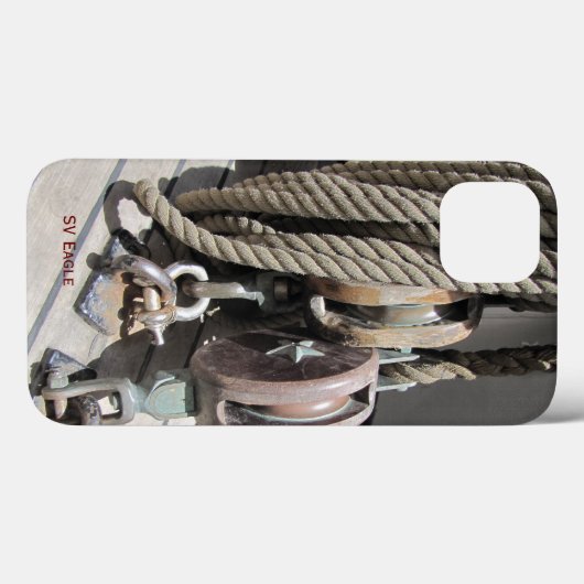 Tall Ship Eagle Block & Tackle iPhone iPhone Case (Achterkant (horizontaal))