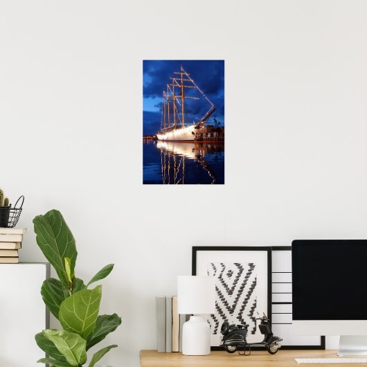 Tall Ship Esmeralda Poster (Thuiskantoor)