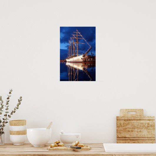 Tall Ship Esmeralda Poster (Keuken)