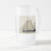 Tall Ship Frosted Beer Mok (Voorkant rechts)