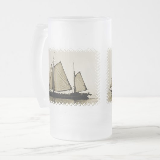 Tall Ship Frosted Beer Mok (Voorkant links)
