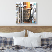 Tall Ship Gaff Rigging Canvas Afdruk (Insitu (Slaapkamer))