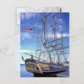 Tall Ship HMS Bounty Briefkaart (Voorkant / Achterkant)