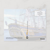 Tall Ship HMS Bounty Briefkaart (Achterkant)