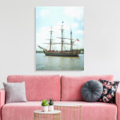 Tall Ship HMS Bounty Canvas Afdruk (Insitu (Woonkamer))