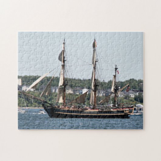 Tall Ship HMS Bounty Figurehead Foto Legpuzzel (Horizontaal)