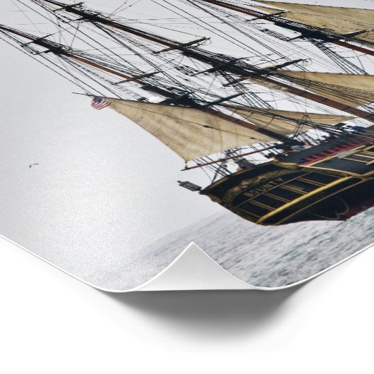 Tall Ship HMS Bounty Foto Afdruk (Hoek)