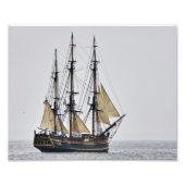 Tall Ship HMS Bounty Foto Afdruk (Voorkant)