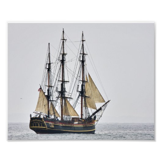 Tall Ship HMS Bounty Foto Afdruk (Voorkant)