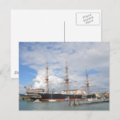 Tall Ship HMS Warrior Briefkaart (Voorkant / Achterkant)