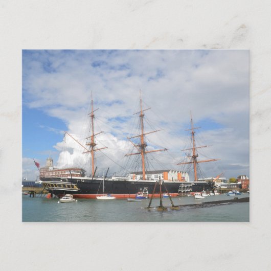 Tall Ship HMS Warrior Briefkaart (Voorkant)