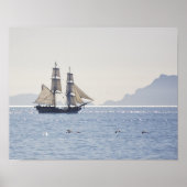 Tall ship Lady Washington poster (Voorkant)