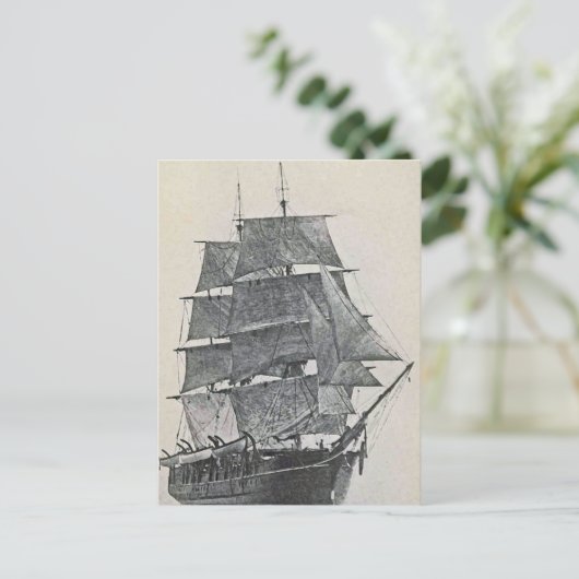 Tall Ship Logo Briefkaart (Staand voorkant)