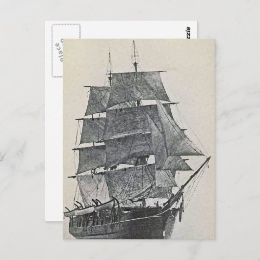 Tall Ship Logo Briefkaart (Voorkant / Achterkant)