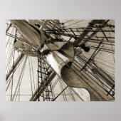 Tall Ship Mast & Sail Poster (Voorkant)
