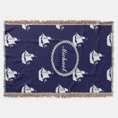 Tall Ship Nautical Personalized Deken (Voorkant)