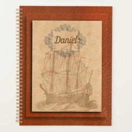 Tall Ship Nautical Personalized Planner