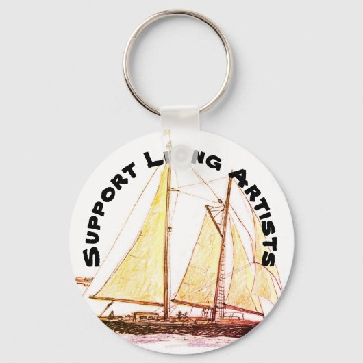 Tall Ship - Ondersteun levende artiesten Sleutelhanger (Voorkant)