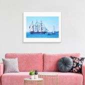 Tall Ship Parade Canvas Afdruk (Insitu (Woonkamer))