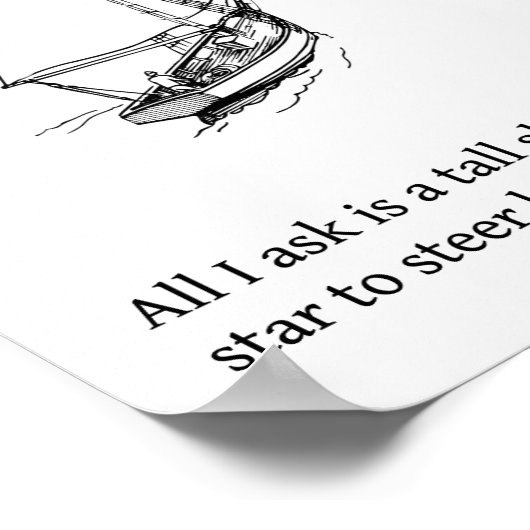 Tall Ship Poster (Hoek)