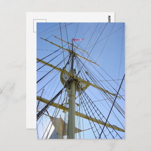 Tall Ship Rigging Briefkaart (Voorkant / Achterkant)