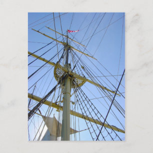 Tall Ship Rigging Briefkaart