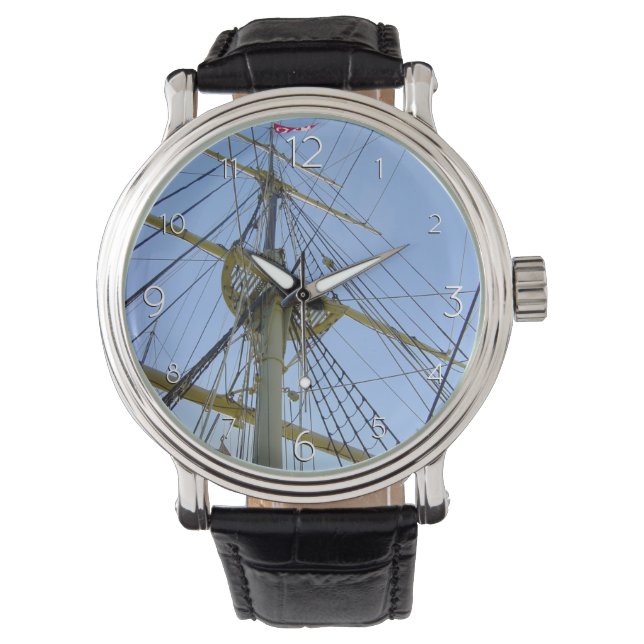 Tall Ship Rigging Horloge (Voorkant)