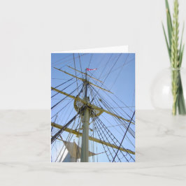 Tall Ship Rigging Notitiekaartje