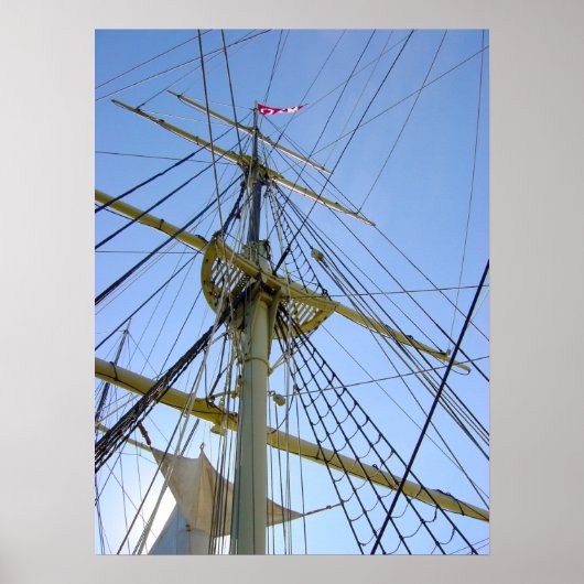 Tall Ship Rigging Poster (Voorkant)