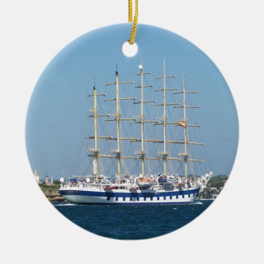 Tall Ship Royal Clipper Keramisch Ornament (Voorkant)