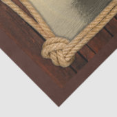 Tall Ship Sailboa Framed Decoupage Tissue Paper Tissuepapier (Detail)