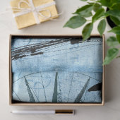 Tall Ship Sailboat Compass Roos Collage Decoupage Tissuepapier (Geschenk)